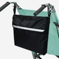 thumbnail image 1 of Travelwant Wheelchair Side Bag, Waterproof Armrest Pouch Bag with Bright Line Black Storage Organizers for Walkers, Rollators, Scooters, 1 of 7