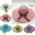 thumbnail image 1 of Travelwant Women's Big Brim Sun Hat Floppy Foldable Bowknot Straw Hat Summer Beach Hat, 1 of 7