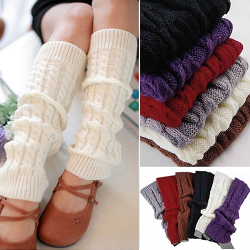 Women's Cable Knit Long Boot Stocking Socks Knee High Winter Leg Warmers  Women Leg Warmers Knit Ribbed Leg Warmer for Party Accessories 