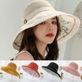 thumbnail image 1 of Travelwant Women's Packable Reversible Bucket Hat UV Sun Protection Wide Brim Summer Beach Cap, 1 of 7
