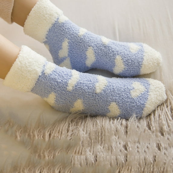 Travelwant Womens Fuzzy Socks Fluffy Slipper Soft Cabin Fleece Sleep Cozy Socks
