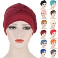 thumbnail image 1 of Travelwant Womens Summer Sleeping Headwrap Beanies Hat Ladies Muslim Turban Cap Solid Color Pre-Cross Chemo Cap for Hair Loss, 1 of 7