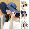 thumbnail image 1 of Travelwant Womens Sun Straw Hat Wide Brim UPF 50 Summer Hat Foldable Roll up Floppy Beach Hats for Women, 1 of 1