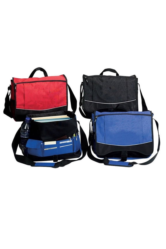 Unisex Polyester Messenger Bag, Red