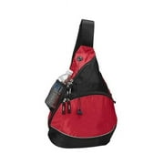 Travelwell Unisex Sling Backpack, 420D Jacquard and Watermark Nylon, Black