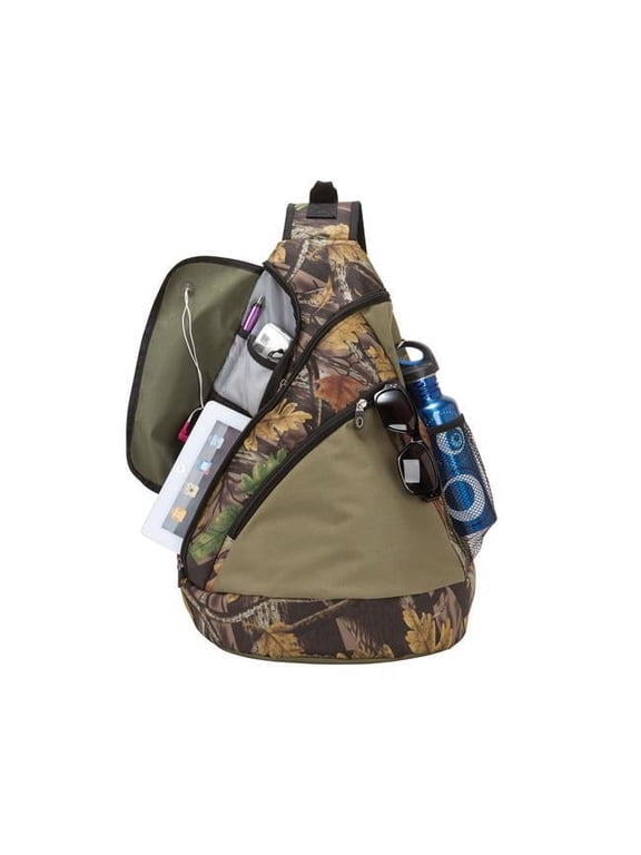 Unisex Sling Backpack, Camouflage, 600D Polyester