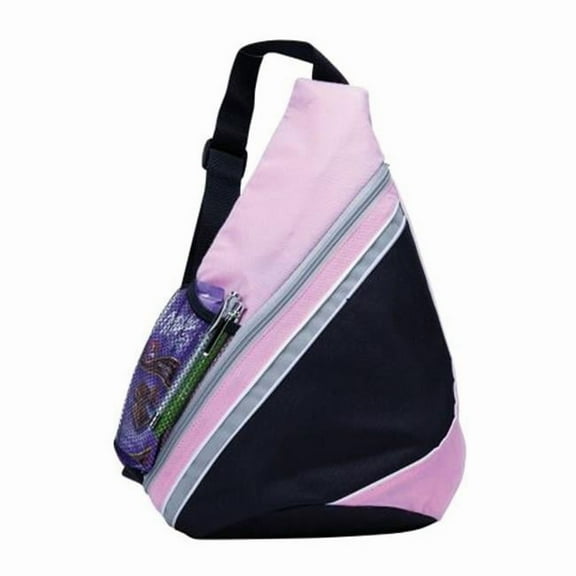 Travelwell Women's Sling Bag, 600D Polyester Messenger & Shoulder Bag, Pink