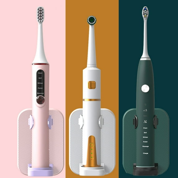 Travelwnat Electric Toothbrush Holder for Bathroom, Wall Mounted for Shower Space-Saving, Bathroom Storage Organizer Caddy, Toothbrush Holder