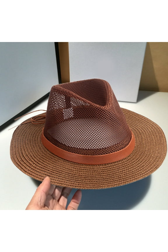 Nylon Mesh Safari Hat - Lightweight, UPF (SPF) 50+ Sun Protection Big Brim, Chin Strap