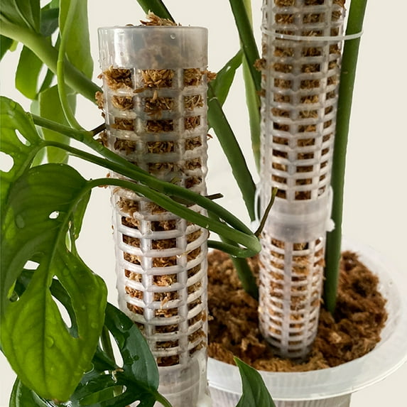 Travelwnat Plastic Moss Pole for Plants Monstera, Plant Poles for Climbing Plants, Plant Support for Indoor Plants Work with Sphagnum Moss