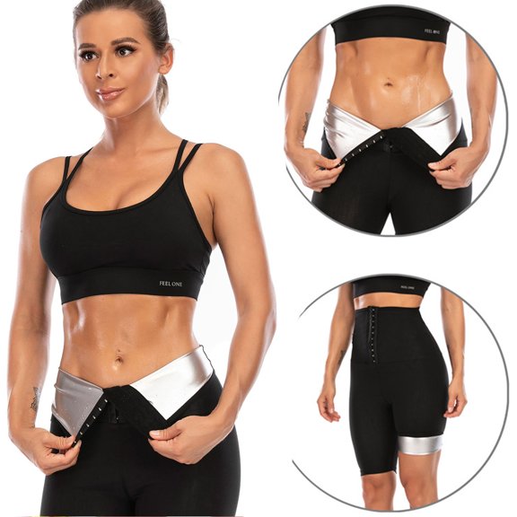 Travelwnat Sauna Sweat Shapewear Shorts Pants Thigh Workout Suit Waist Trainer Weight Loss Shaper Sweatsuit Fitness Gym Women