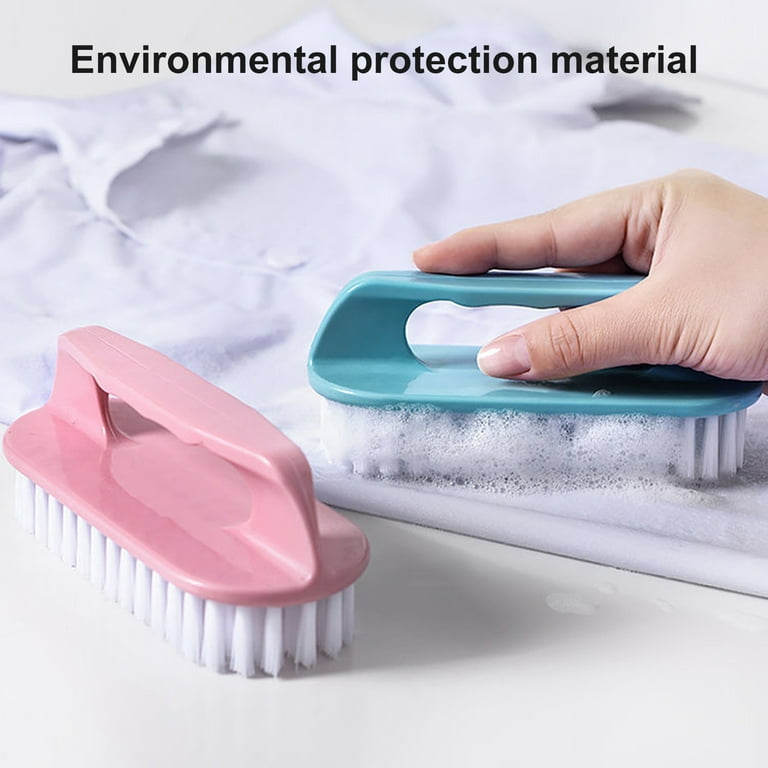 Travelwnat Scrub Brush, Household Laundry Cloth Shoe Cleaning Brushes with Non-Slip Design, Quality Durable Cleaning Washing Brush, Blue