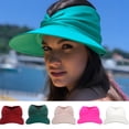 thumbnail image 1 of Travelwnat Women's UPF 50+ UV Protection Wide Brim Beach Sun Visor Hat, 1 of 7