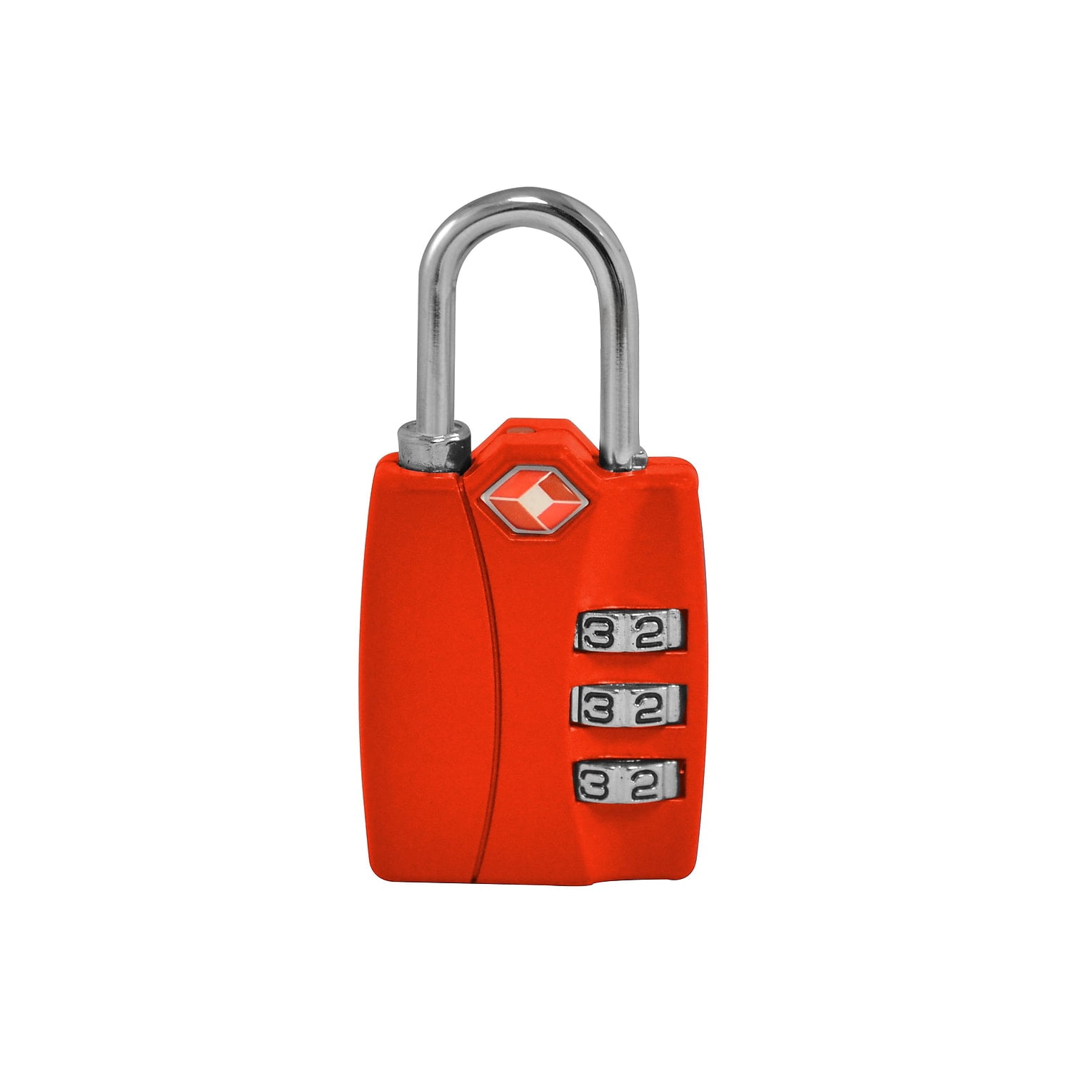 TraverGo 3 Digit Combination Lock, Red TR1120RD