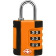 thumbnail image 1 of TraverGo Two Tone 3 Digit Combination Lock TR1100OR, 1 of 6
