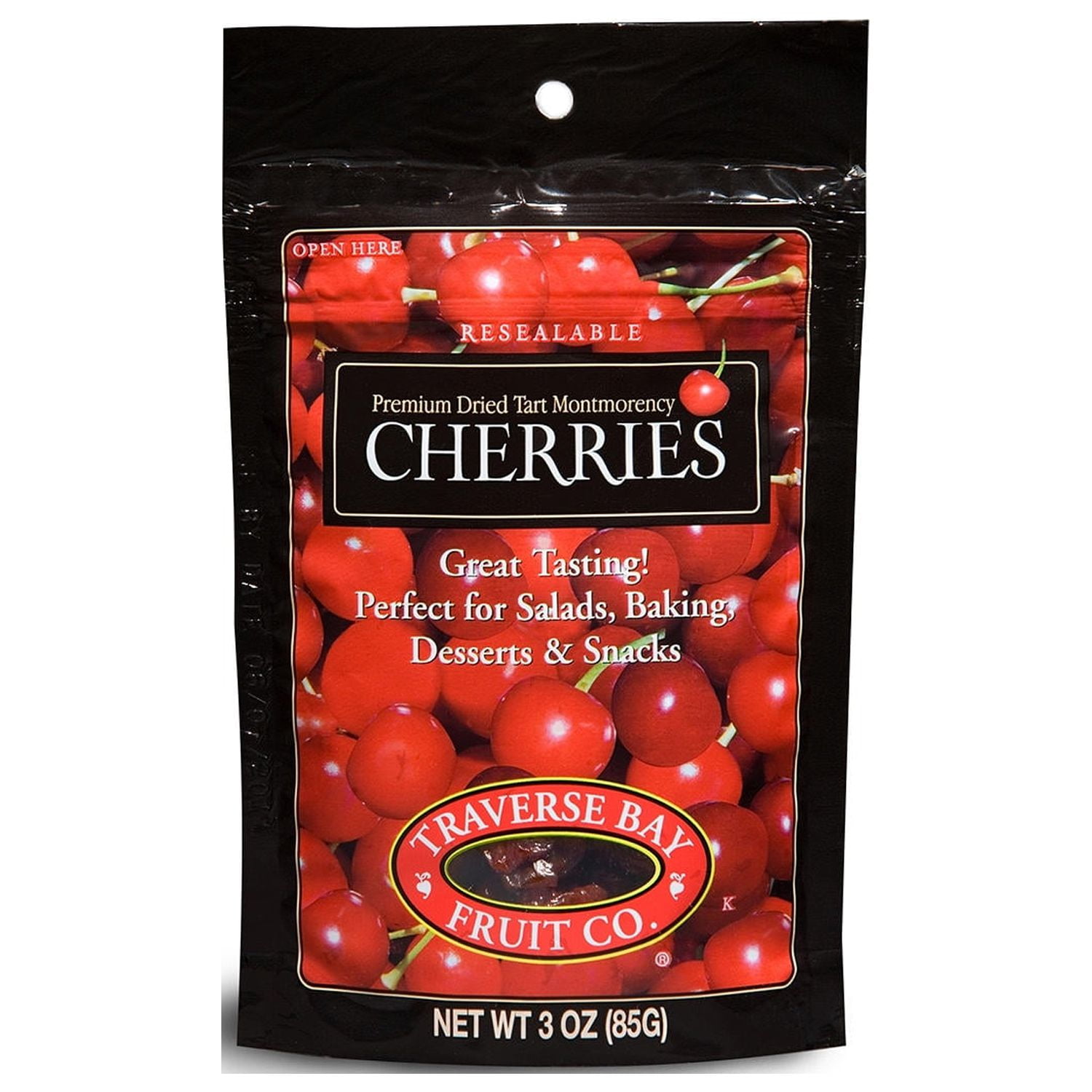Traverse Bay Fruit Co. Premium Dried Tart Montmorency Cherries (3 oz., 12 ct.)