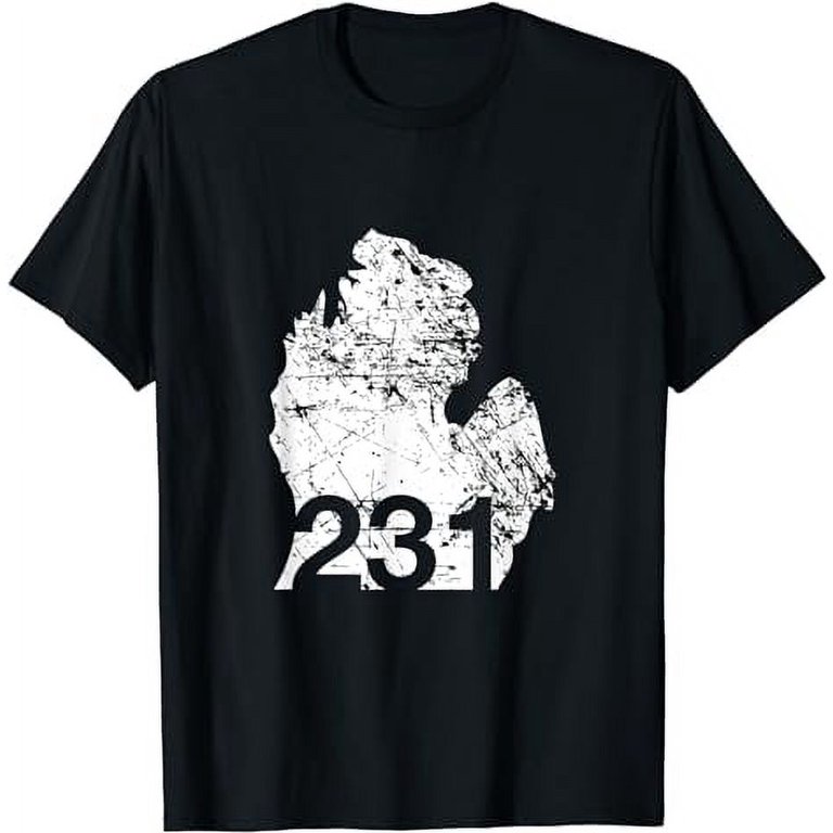 Traverse City Big Rapids Area Code 231 Shirt, MI - Walmart.com
