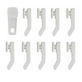 thumbnail image 1 of Traverse Rod Slider, White - Set of 10, 1 of 1