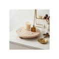 thumbnail image 1 of Travertine House Decor Tray for Bed or Coffee Table - Marble Accent Tray with Wooden Ball Feet for Centerpiece Table Decoration - Home Vanity Accent as Trinket Dish, Jewelry Styling - 2" Tan, 1 of 12