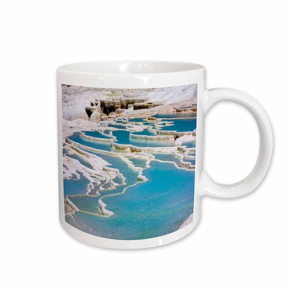 3drose, Travertine Rocks, Ancient Architecture, Pamukkale, Turkey-as37 Aka0380 - Ali Kabas, 11oz Mug