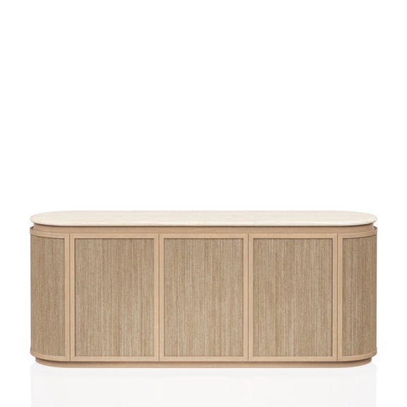 Travertine Stone Material - Power Ready - Sunroom - Bright Storage