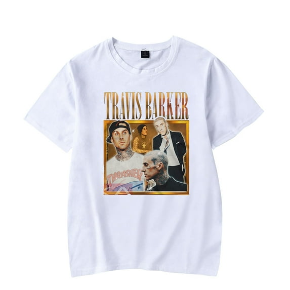 Travis Barker Merch T-shirts Merch Women Clothes Trend Casual Short Sleeve Top