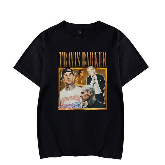Travis Barker Merch T-shirts Merch Women Clothes Trend Casual Short Sleeve Top