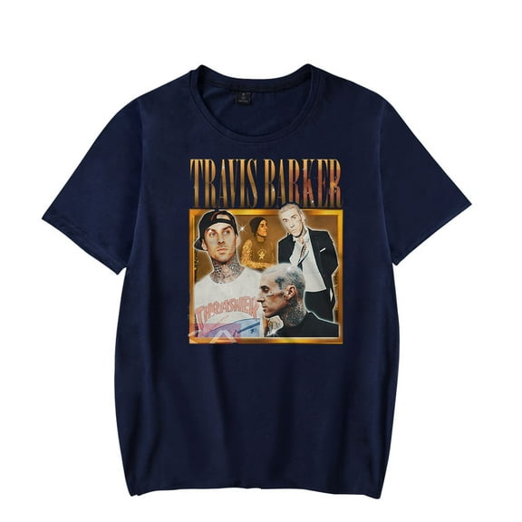Travis Barker Merch T-shirts Merch Women Clothes Trend Casual Short Sleeve Top