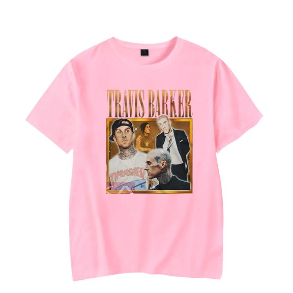 Travis Barker Merch T-shirts Merch Women Clothes Trend Casual Short Sleeve Top
