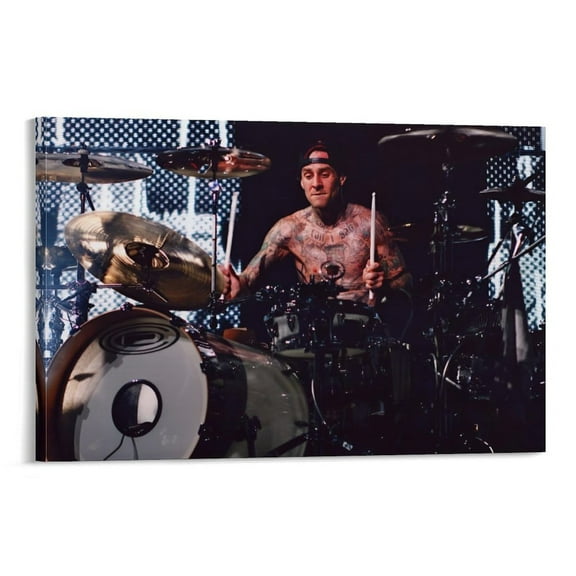 Travis Barker Poster (12) Wall Art Poster Scroll Canvas Painting Picture Living Room Decor Home 16x24inch(40x60cm)