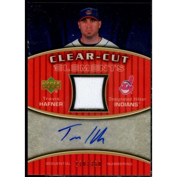 Travis Hafner Card 2007 Upper Deck Elements Clear Cut Elements Bronze #TH