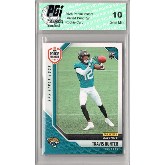 Travis Hunter 2025 Panini Instant #RPSFL-35 RPS First Look Rookie Card PGI 10