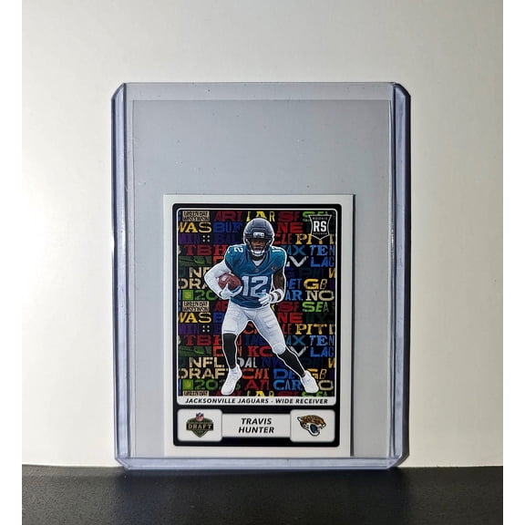 Travis Hunter Rookie 2025 Panini NFL #551 Draft Sticker Jaguars