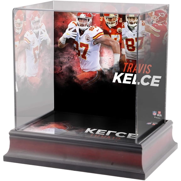 Travis Kelce Kansas City Chiefs Deluxe Mini Helmet Case