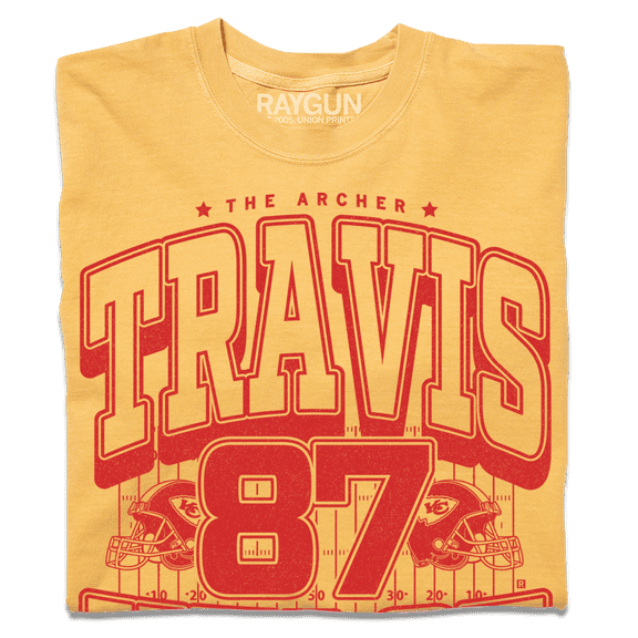 Travis Kelce Max Collegiate Heavyweight Graphic Tee TShirt Gift