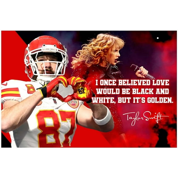Travis Kelce Poster Motivational Quote Posters Inspirational Football Sports Decor Coaching Wall Art Growth Mindset Teacher Educational Teaching Quotes Autograph Elementary Jersey Kansas City