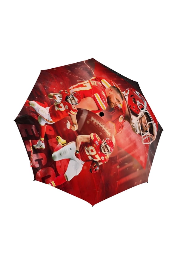 Travis Kelce Semi-Automatic Foldable Umbrella.