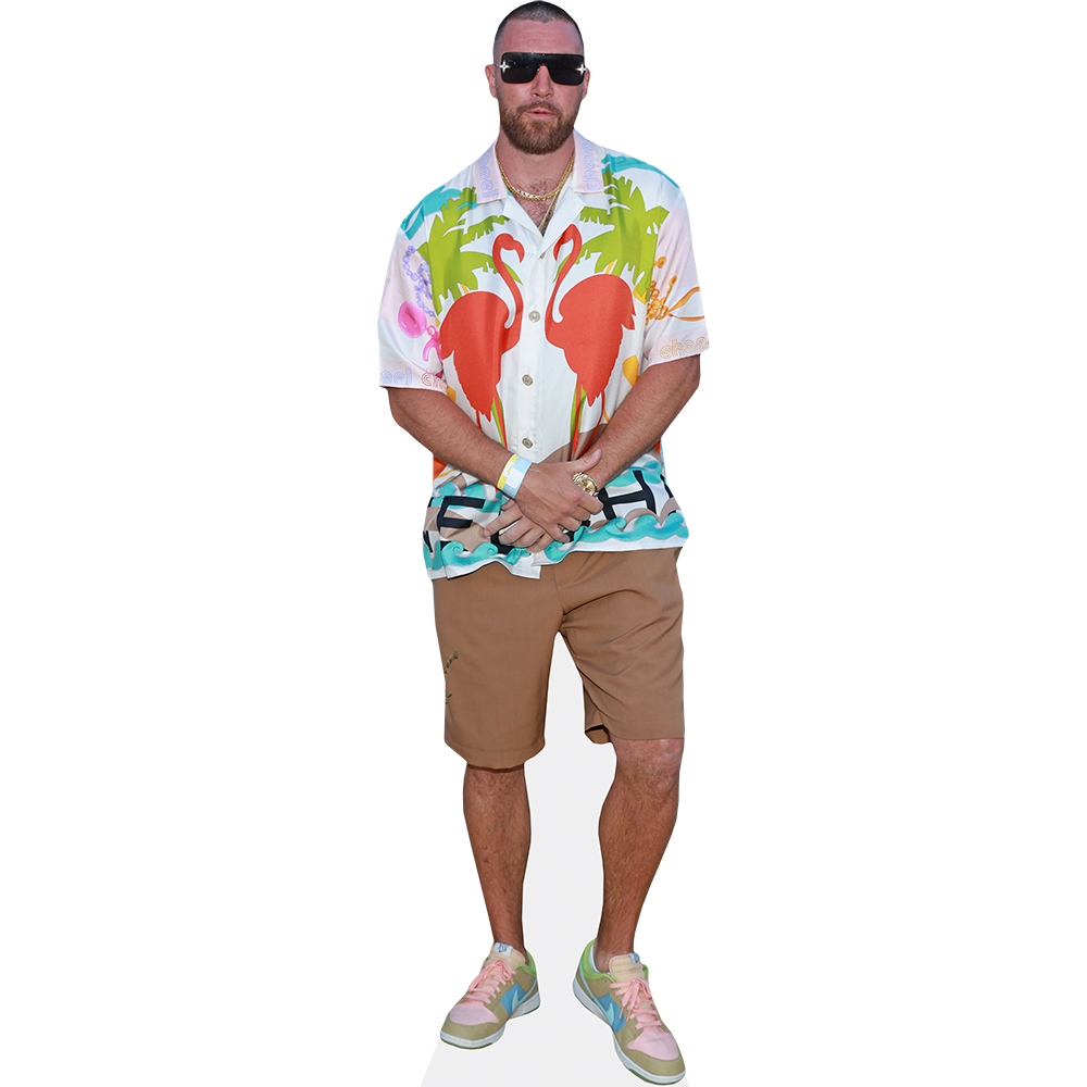 Travis Kelce (Shorts) Lifesize Cardboard Cutout Standee