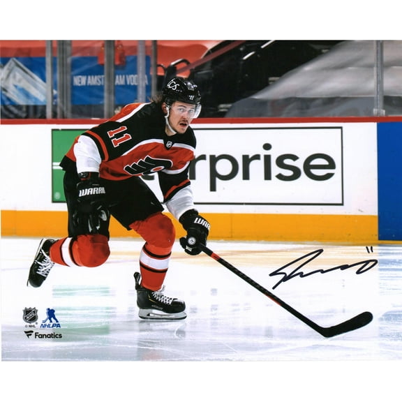 Travis Konecny Philadelphia Flyers Autographed 8" x 10" Reverse Retro Jersey Skating Photograph - Fanatics Authentic Certified