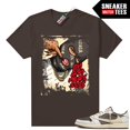 Travis Low Reverse Mocha 1s to match Sneaker Match Tees Brown "By Any
