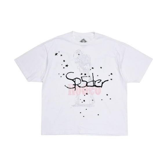 Travis Scott Men's Cactus Jack x Sp5der Days Before Rodeo II Tee White, from StockX