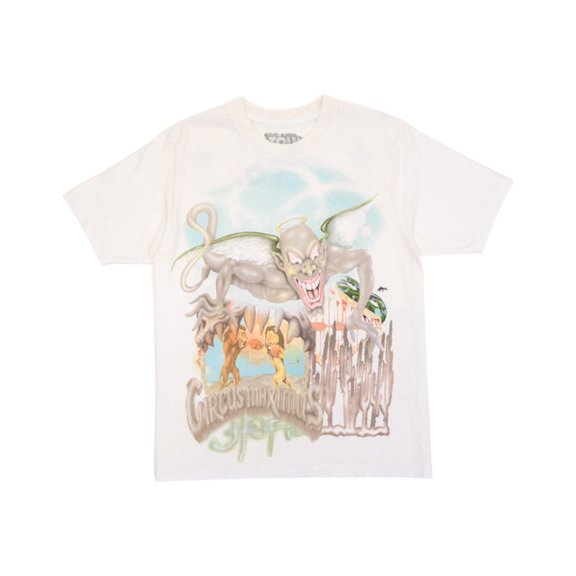 Travis Scott Men's Utopia Circus Maximus 2023 Tour III Tee White, from StockX