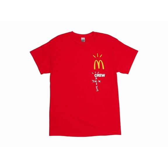 Travis Scott Men's x McDonald's Crew T-Shirt Red, from StockX