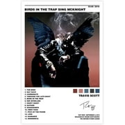 Travis Scott Poster Birds in The Trap Sing McKnight Rapper Music Album Canvas Poster 12x18inch Unframed