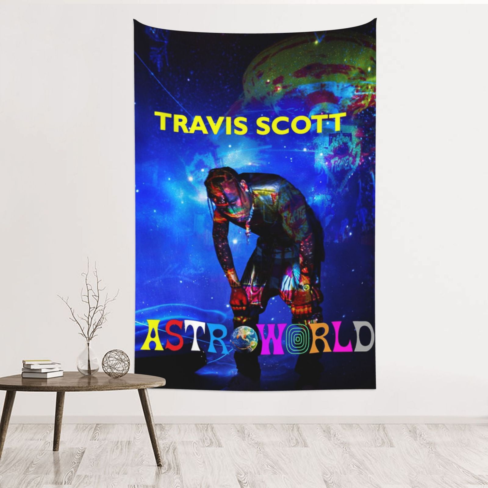 Travis Scott Tapestry Wall Hanging Home Decoration Wall Blanket Dormitory Living Room Bedroom Backdrop Poster 60x40inch Walmart
