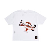 Travis Scott Unisex x Mitchell & Ness Texas Longhorns Hand-Drawn T-Shirt White, from StockX