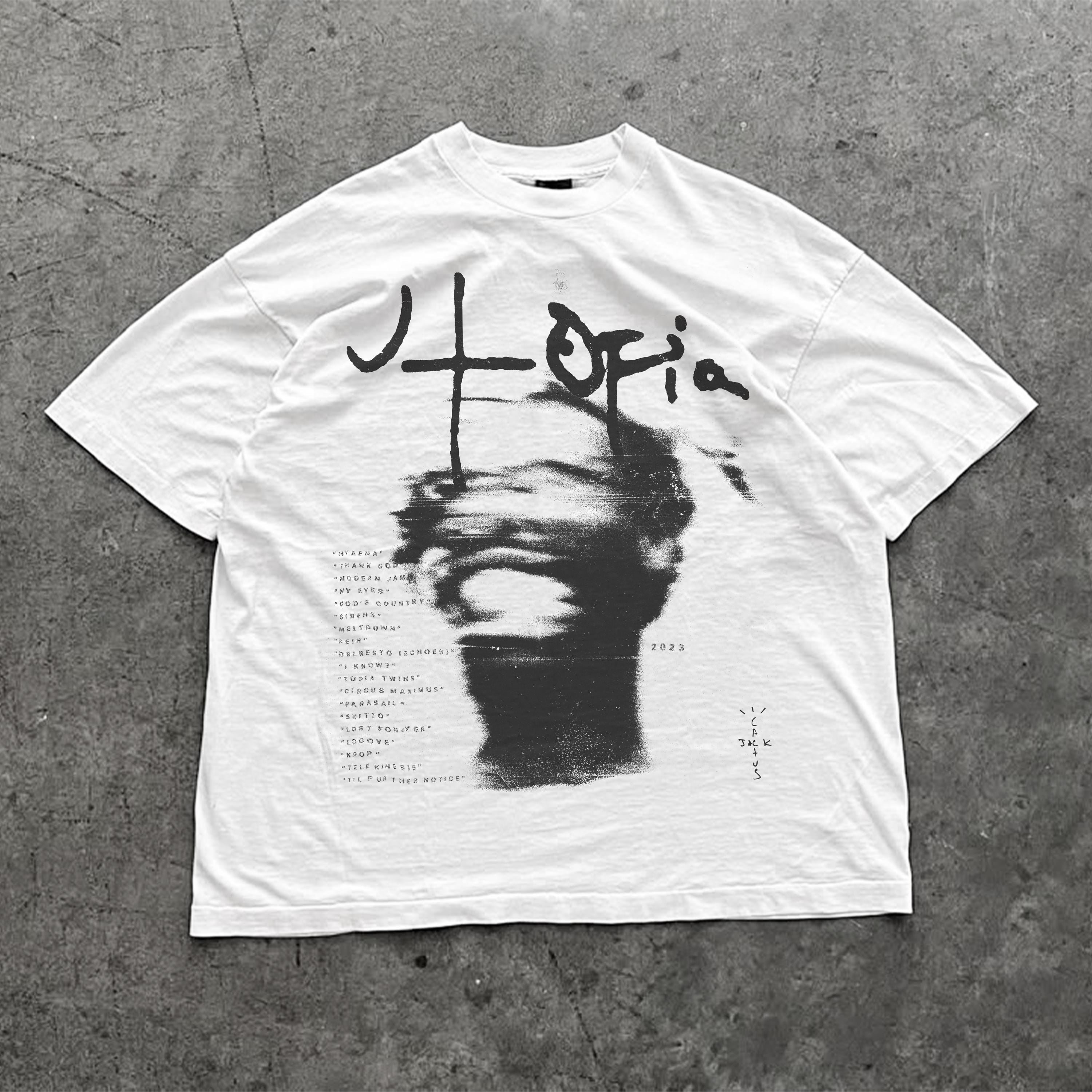 ミュージシャン Travis Scott Utopia Is In Portland Tee Travis Scott Utopia Is In Portland Tee - メルカリ