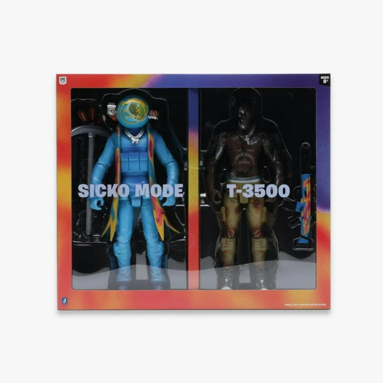 Travis Scott x Fortnite Action Figure, Multicolor, 2 Count