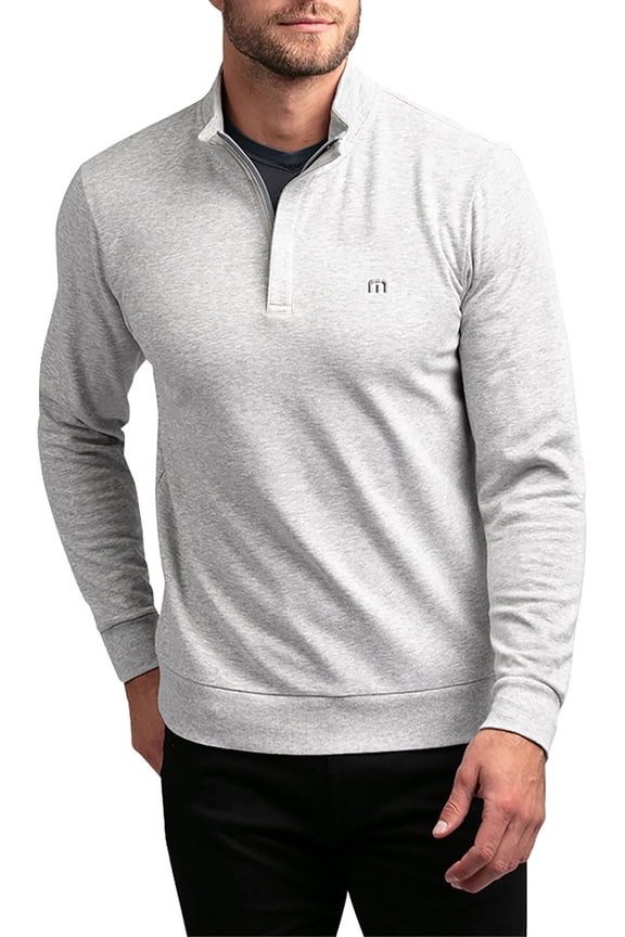 Men's Cloud 2.0 1/4 Zip Golf Pullover (Heather Light Grey, XL)
