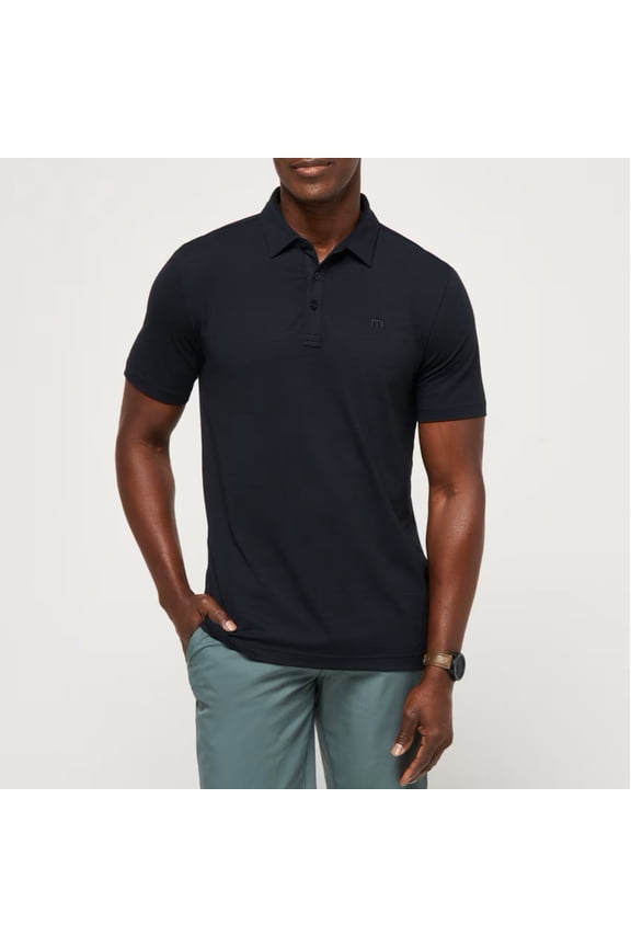 mens The Heater Polo Shirt, l, Black